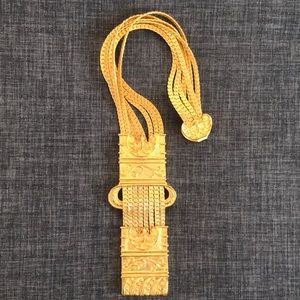 ANTIQUE JUDITH LEIBER HAUTE COUTURE GOLD NECKLACE